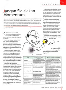 Artikel Jangan Sia-siakan Momentum_Majalah KATIGA